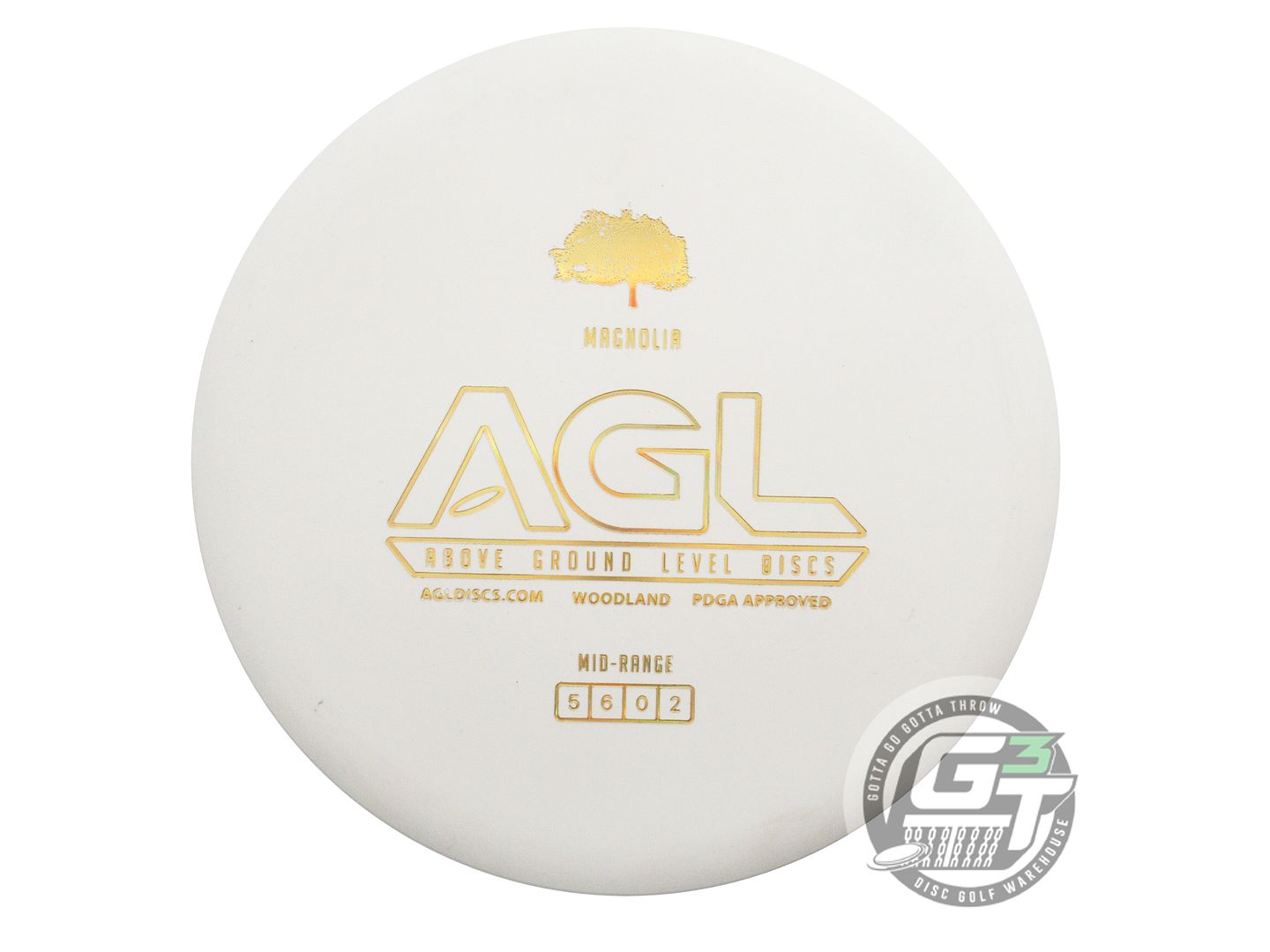 Above Ground Level Woodland Magnolia Midrange Golf Disc (Individually Listed)