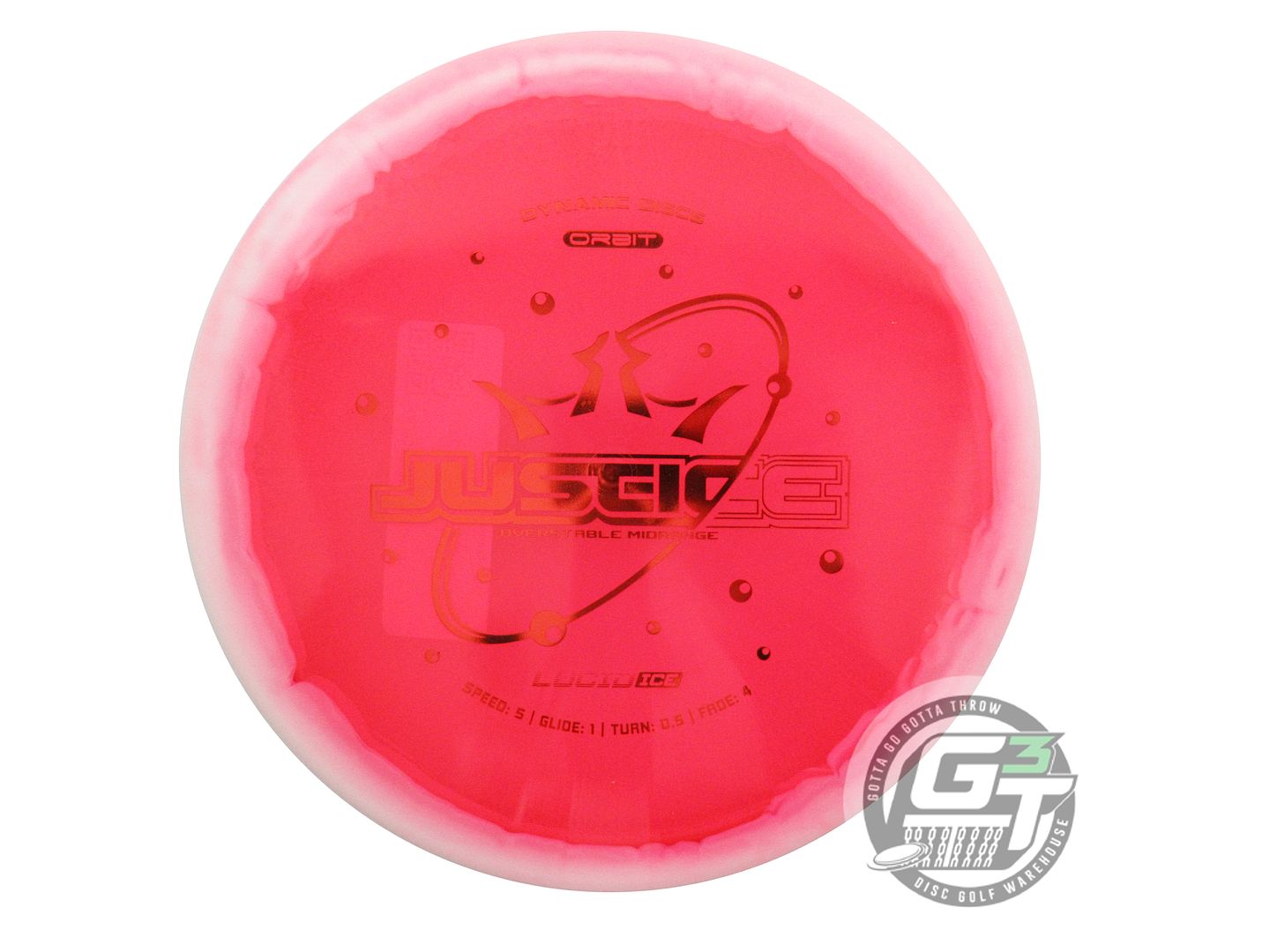 Dynamic Discs Lucid Ice Orbit Justice Midrange Golf Disc (Individually Listed)
