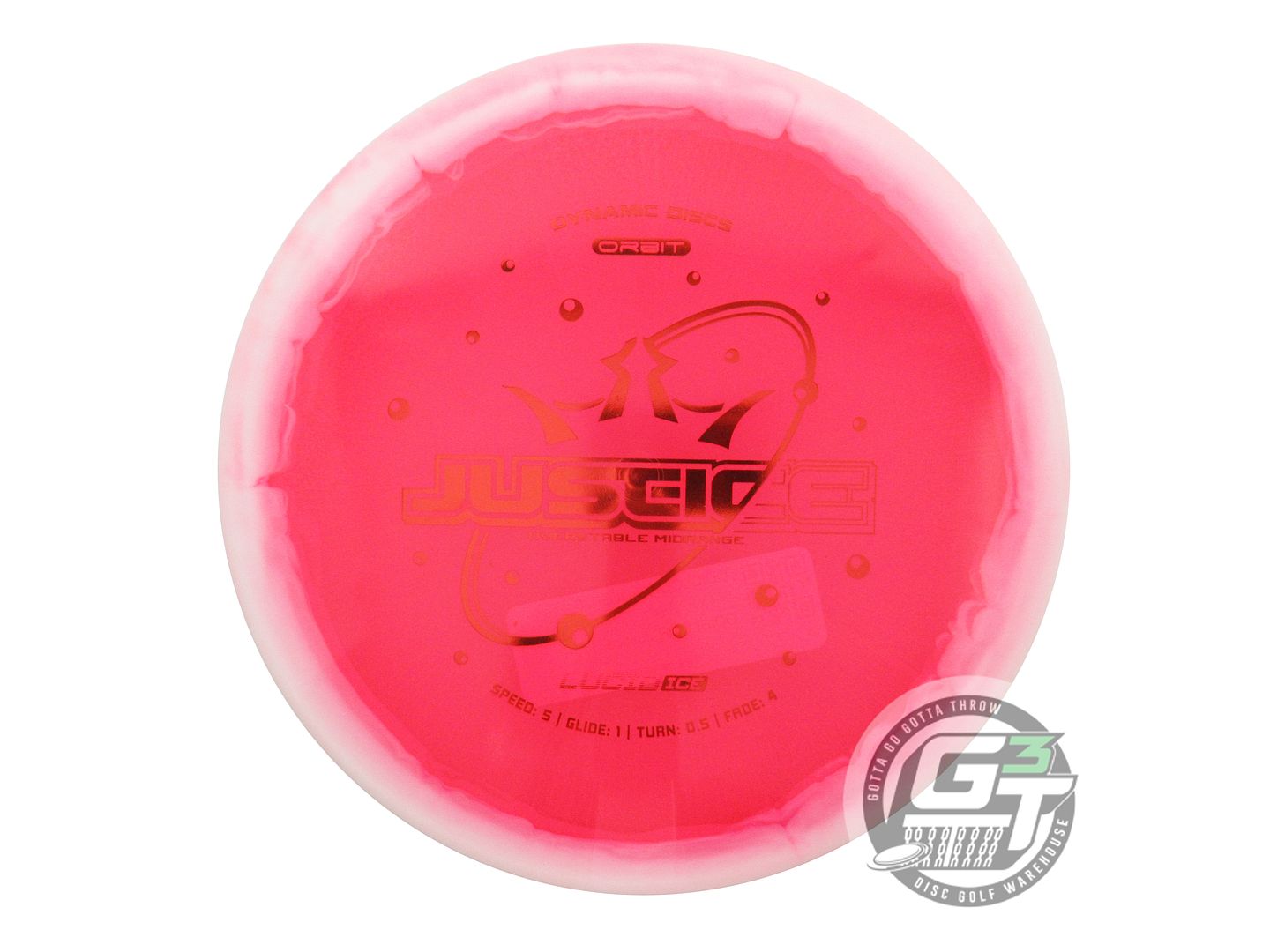Dynamic Discs Lucid Ice Orbit Justice Midrange Golf Disc (Individually Listed)