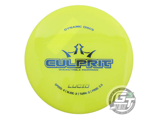 Dynamic Discs Lucid Culprit Midrange Golf Disc (Individually Listed)