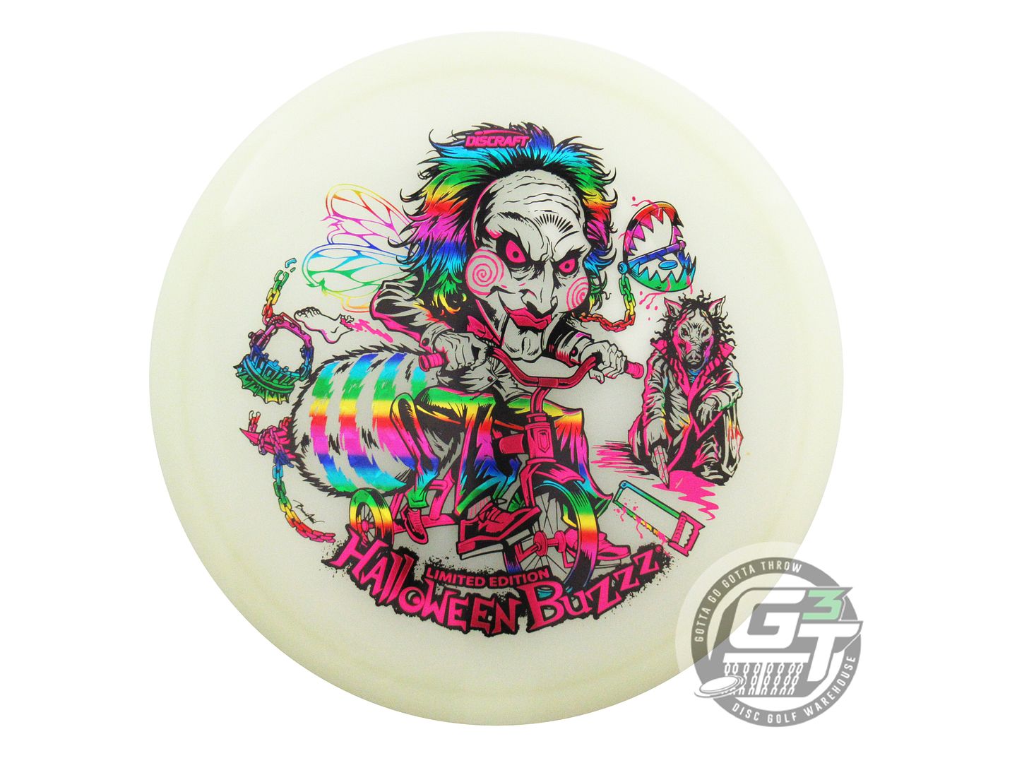Discraft Limited Edition 2026 Halloween Tri-Foil Mega Glo Z Buzzz Midrange Golf Disc (Individually Listed)