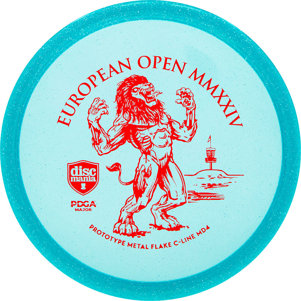 Discmania Limited Edition 2024 European Open Prototype Metal Flake C-Line MD4 Midrange Golf Disc