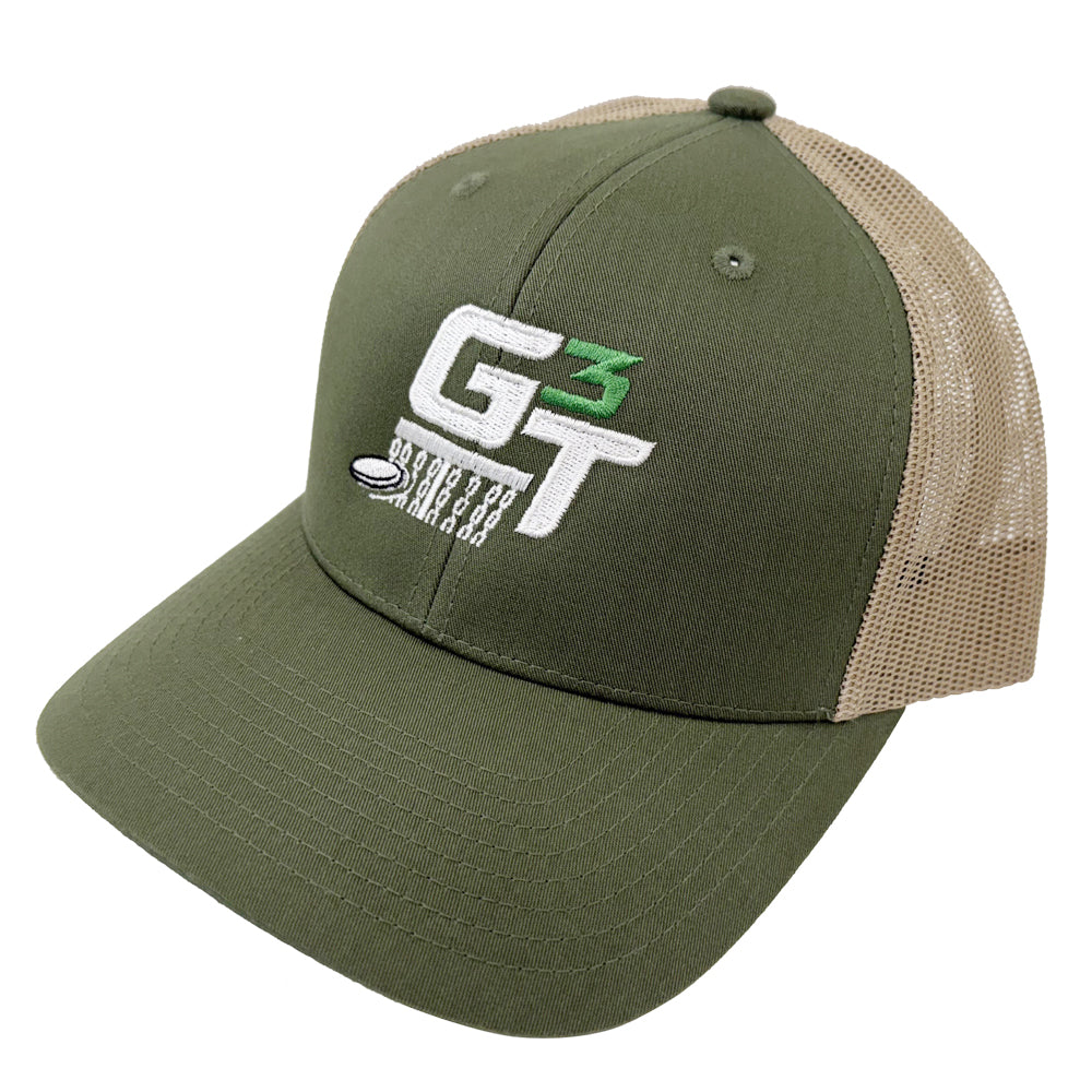 Gotta Go Gotta Throw G3T Logo Snapback Sport-Tek Mesh Trucker Disc Golf Hat