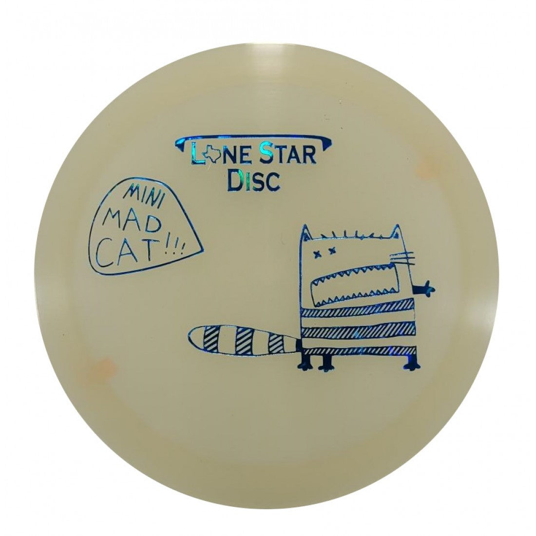 Lone Star Glow Mini Mad Cat Mini Golf Disc