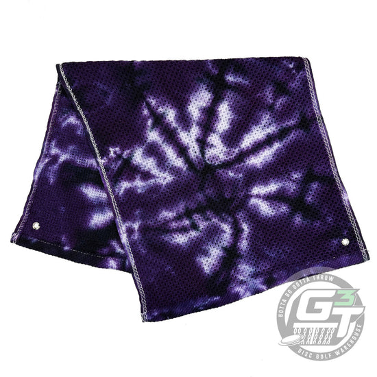 Team Grundy Tye Dye Customs Waffle Weave Disc Golf Towel