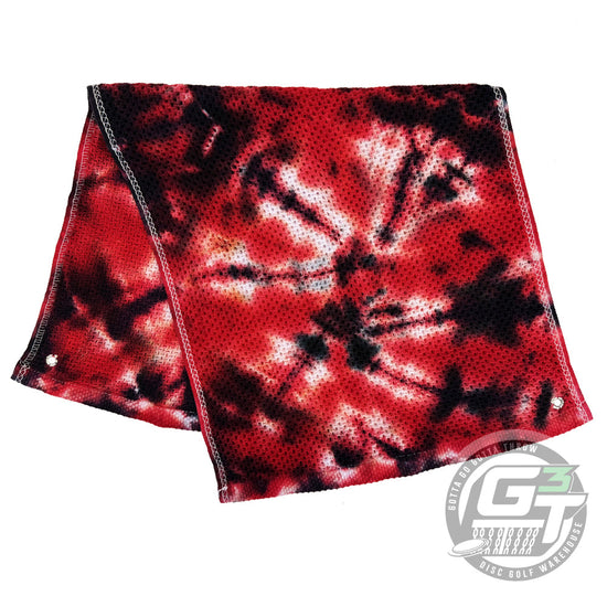 Team Grundy Tye Dye Customs Waffle Weave Disc Golf Towel
