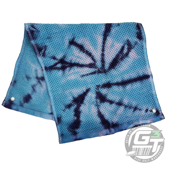 Team Grundy Tye Dye Customs Waffle Weave Disc Golf Towel