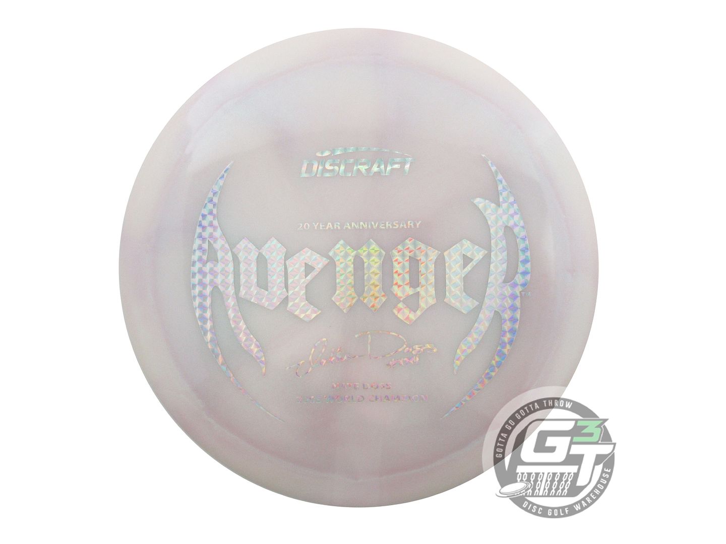 Discraft Limited Edition 20-Year Anniversary ColorShift Swirl Elite Z Avenger [Nate Doss 1X] Distance Driver Golf Disc (Individually Listed)