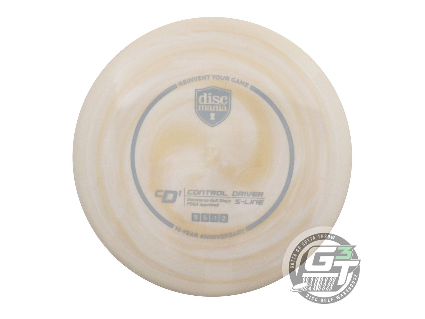 Discmania Limited Edition 10-Year Anniversary Golden Swirl S-Line CD1 Control Driver Distance Driver Golf Disc (Individually Listed)