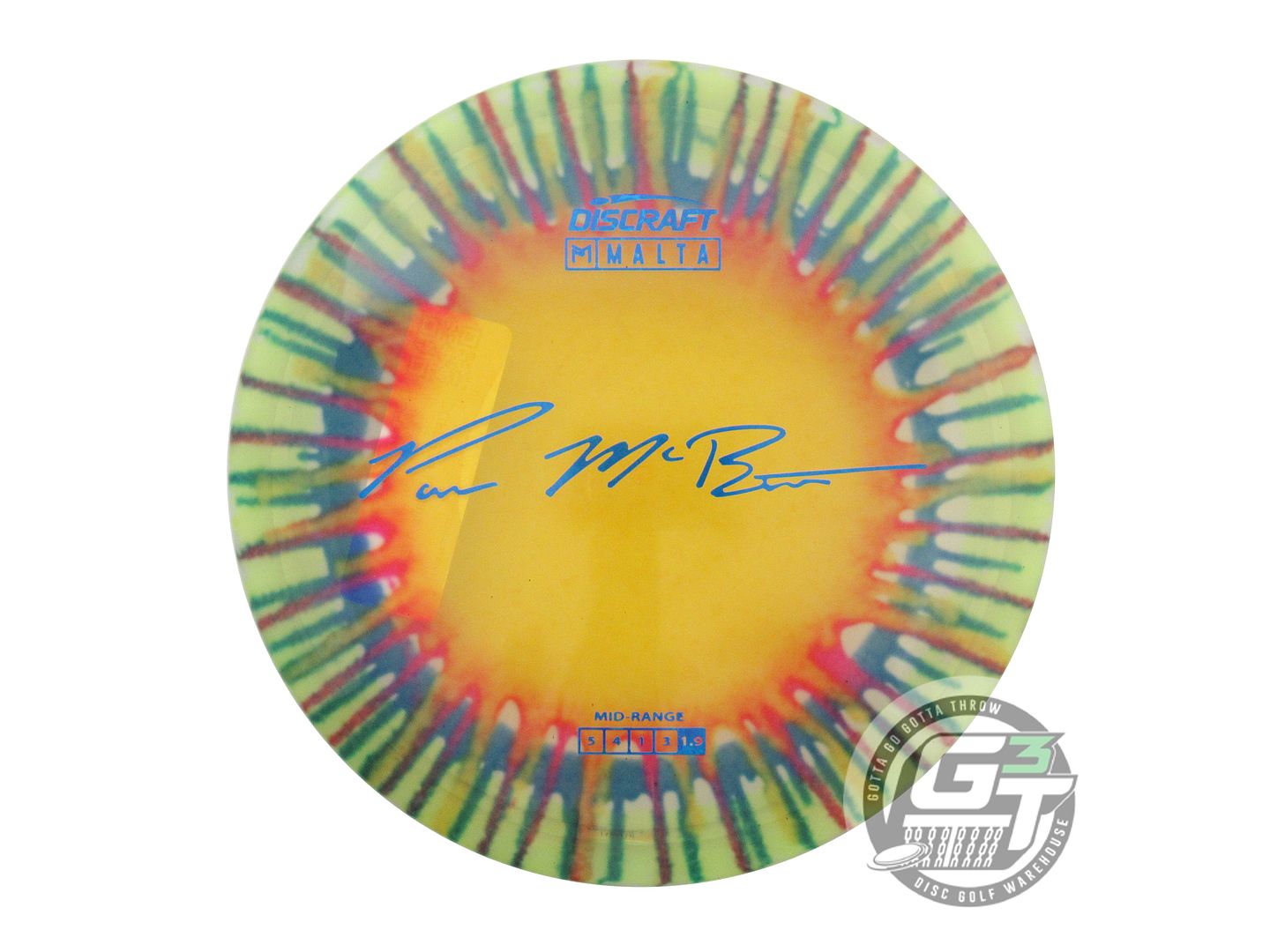 Discraft Paul McBeth Signature Fly Dye Elite Z Malta Midrange Golf Disc (Individually Listed)