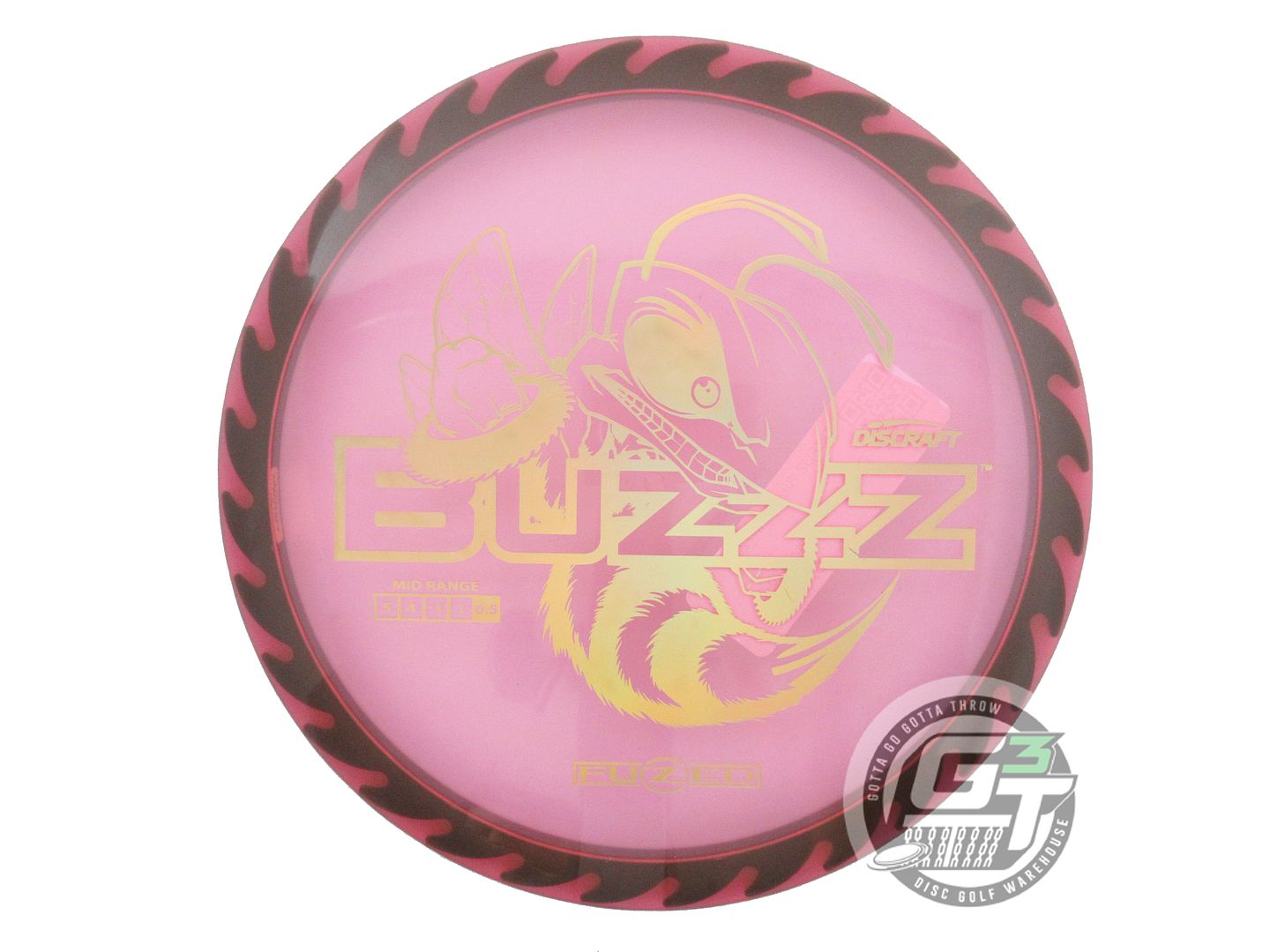 Discraft Fuzed Line Buzzz w/ Saw Pattern Midrange Golf Disc (Individually Listed)