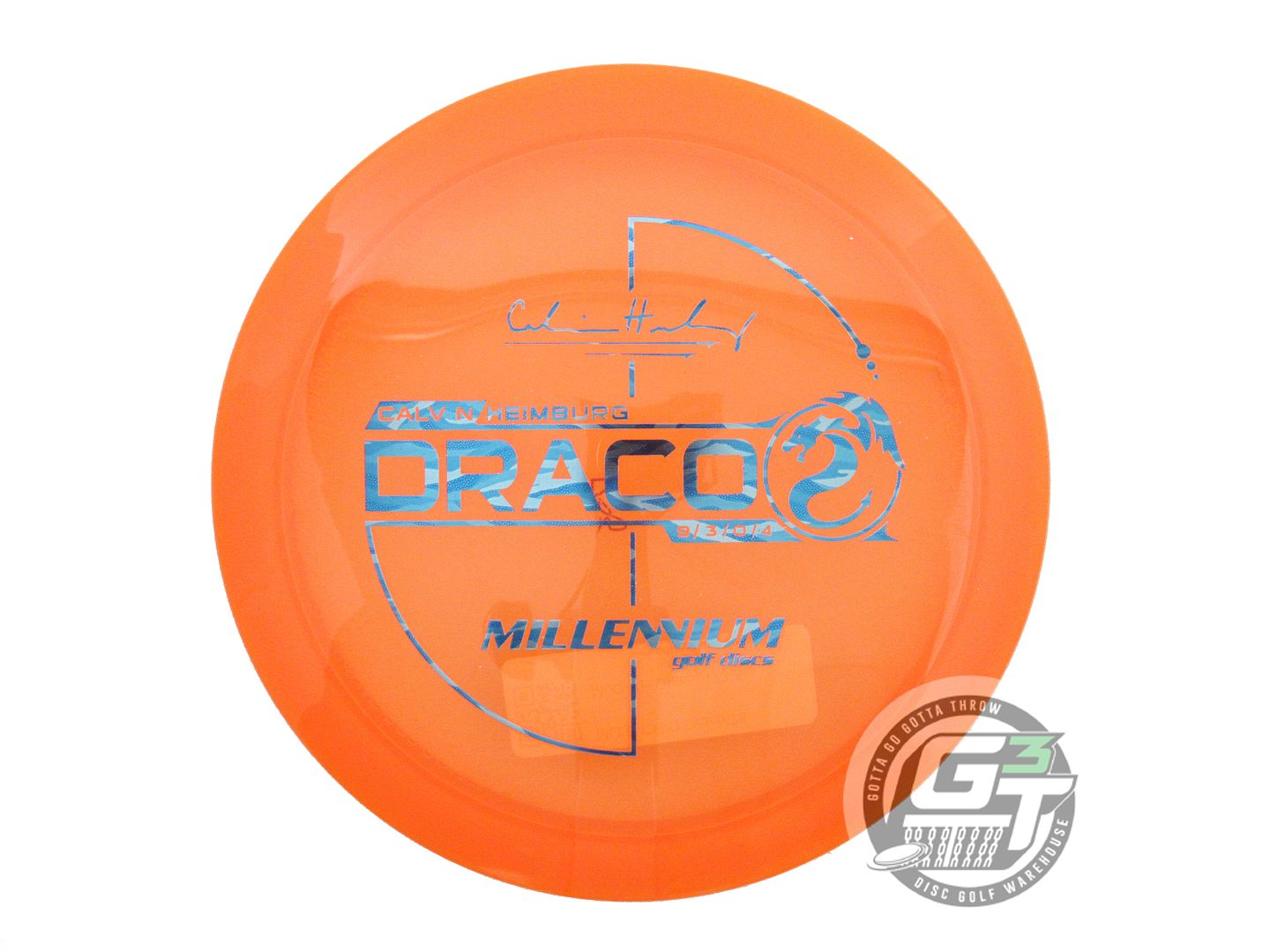 Millennium Calvin Heimburg Signature Flat Top Quantum Draco Distance Driver Golf Disc (Individually Listed)