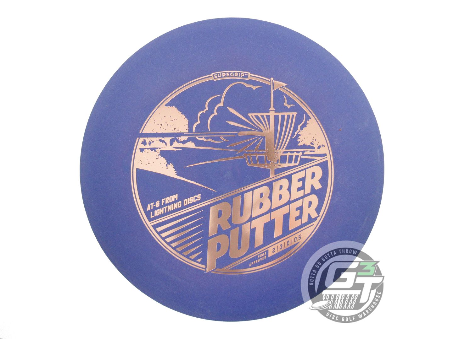 Lightning Sure Grip Rubber Putter Golf Disc (Individually Listed)