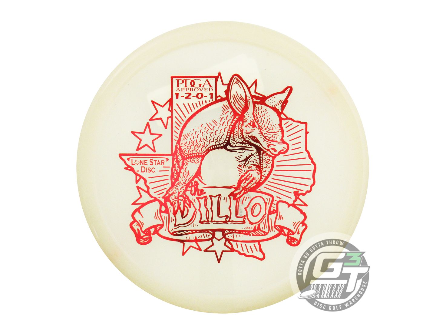 Lone Star Artist Series Glow Alpha Armadillo Putter Golf Disc (Individually Listed)