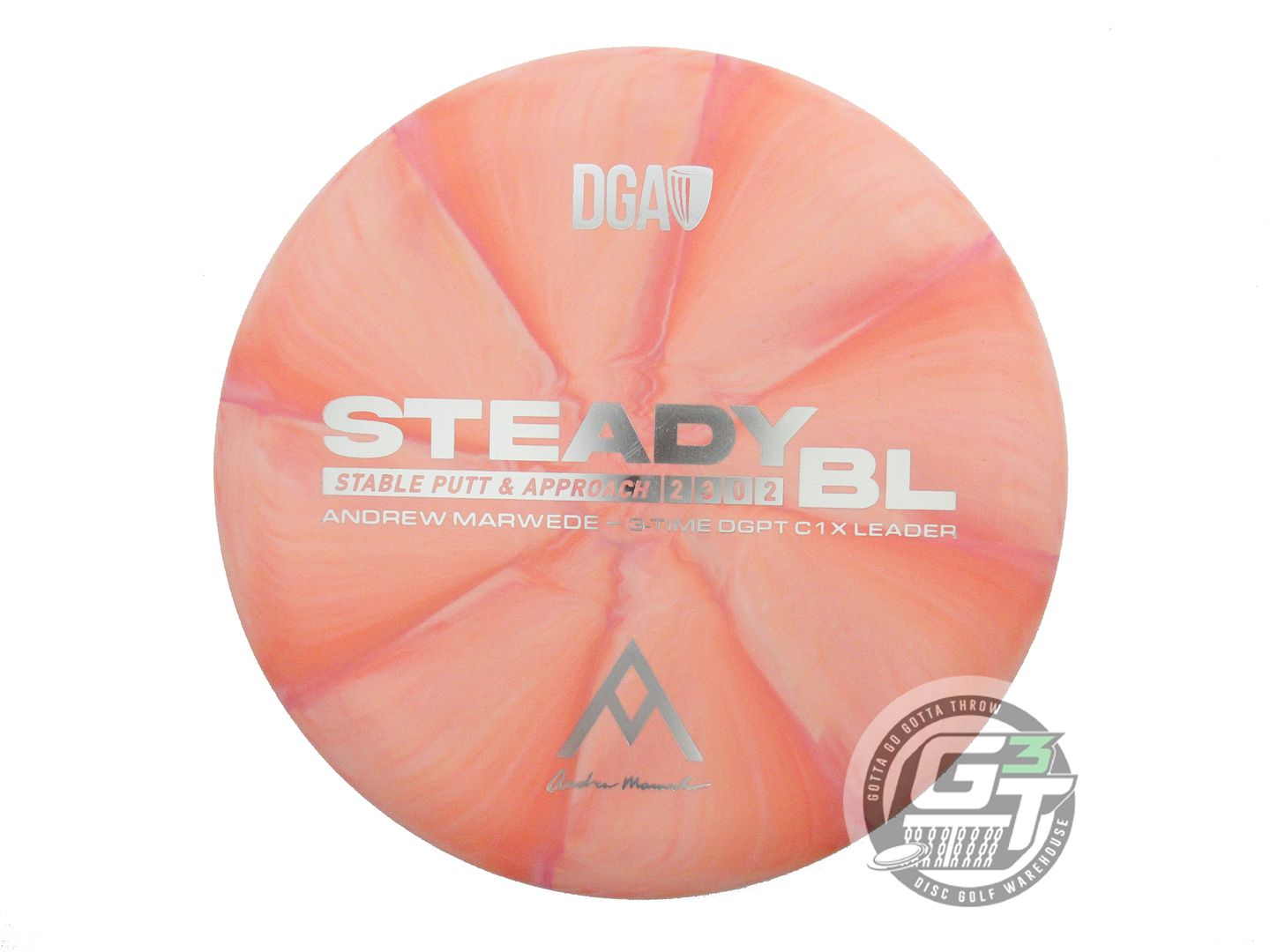 DGA Signature Edition Andrew Marwede Swirl D-Line Stone Steady BL Putter Golf Disc (Individually Listed)