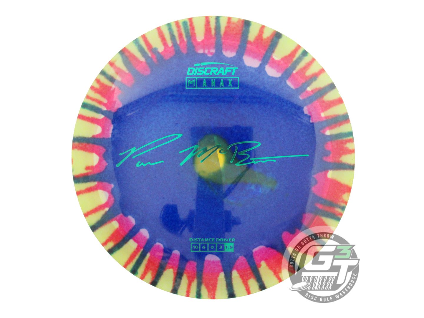Discraft Paul McBeth Signature Fly Dye Elite Z Anax Distance Driver Golf Disc (Individually Listed)
