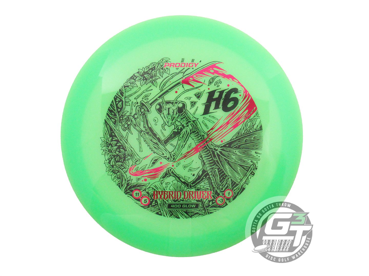 Prodigy Limited Edition Slasher Stamp 400 Glow Series H6 Hybrid Fairway Driver Golf Disc (Individually Listed)