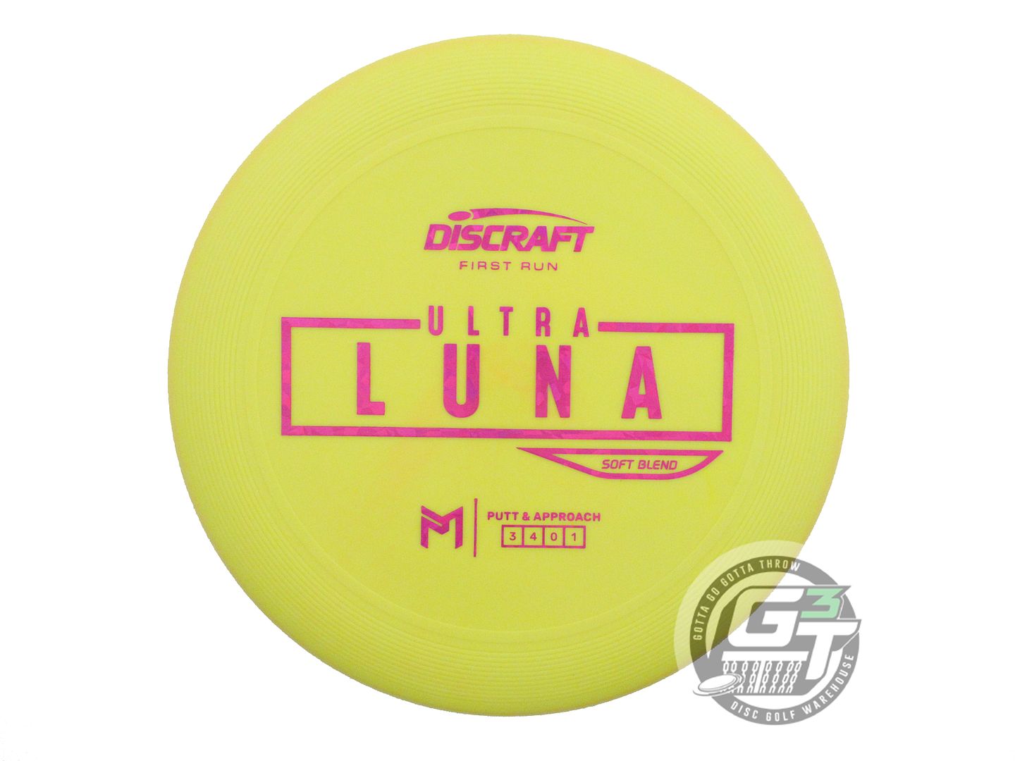 Discraft Limited Edition First Run Paul McBeth Signature Putter Line Soft UltraLuna Putter Golf Disc (Individually Listed)