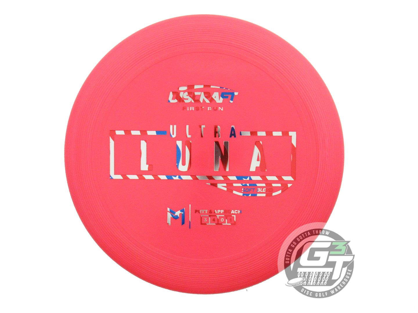 Discraft Limited Edition First Run Paul McBeth Signature Putter Line Soft UltraLuna Putter Golf Disc (Individually Listed)