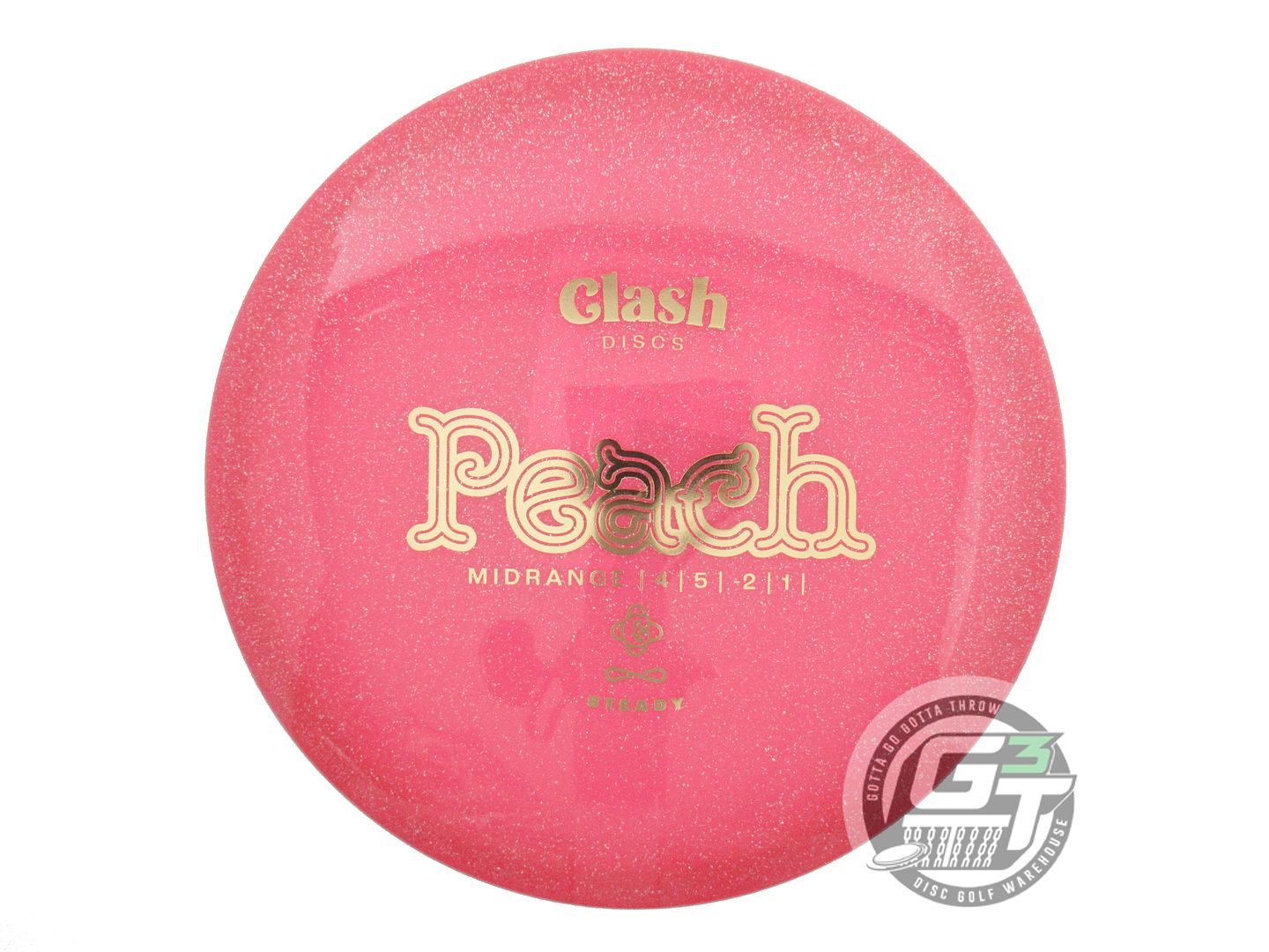 Clash Steady Peach Midrange Golf Disc (Individually Listed)