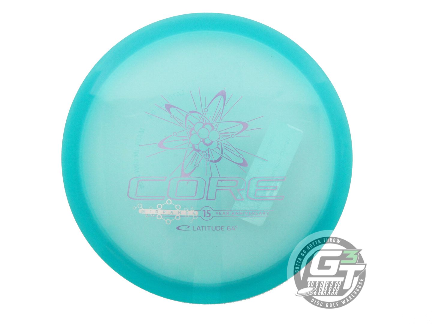 Latitude Limited Edition 15th Anniversary 64 Opto Ice Core Midrange Golf Disc (Individually Listed)