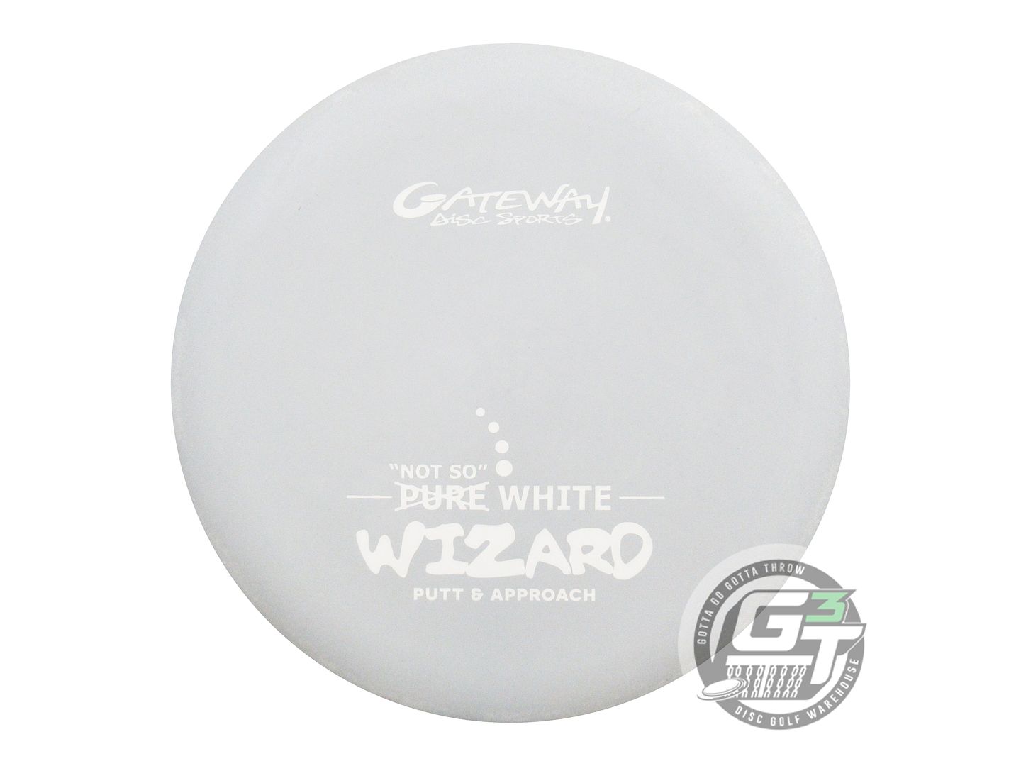Gateway "Not So" Pure White Wizard Putter Golf Disc (Individually Listed)