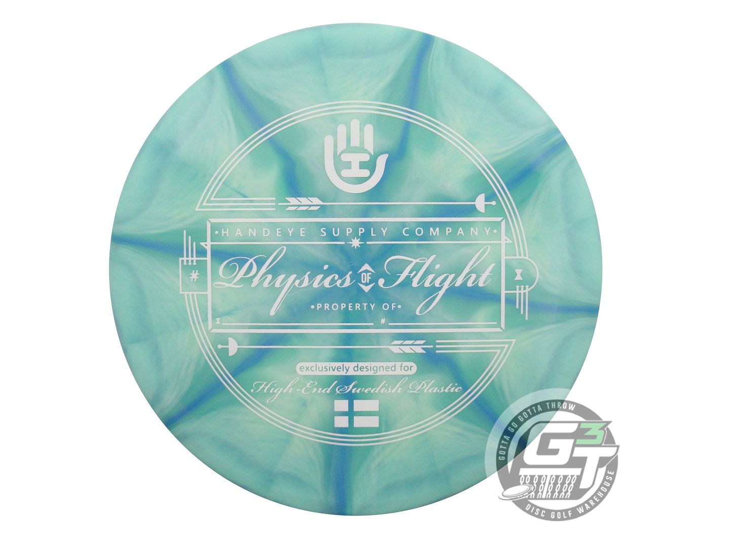 Latitude 64 Limited Edition HSCo High-End Stamp Gold Ice Burst Claymore Midrange Golf Disc (Individually Listed)