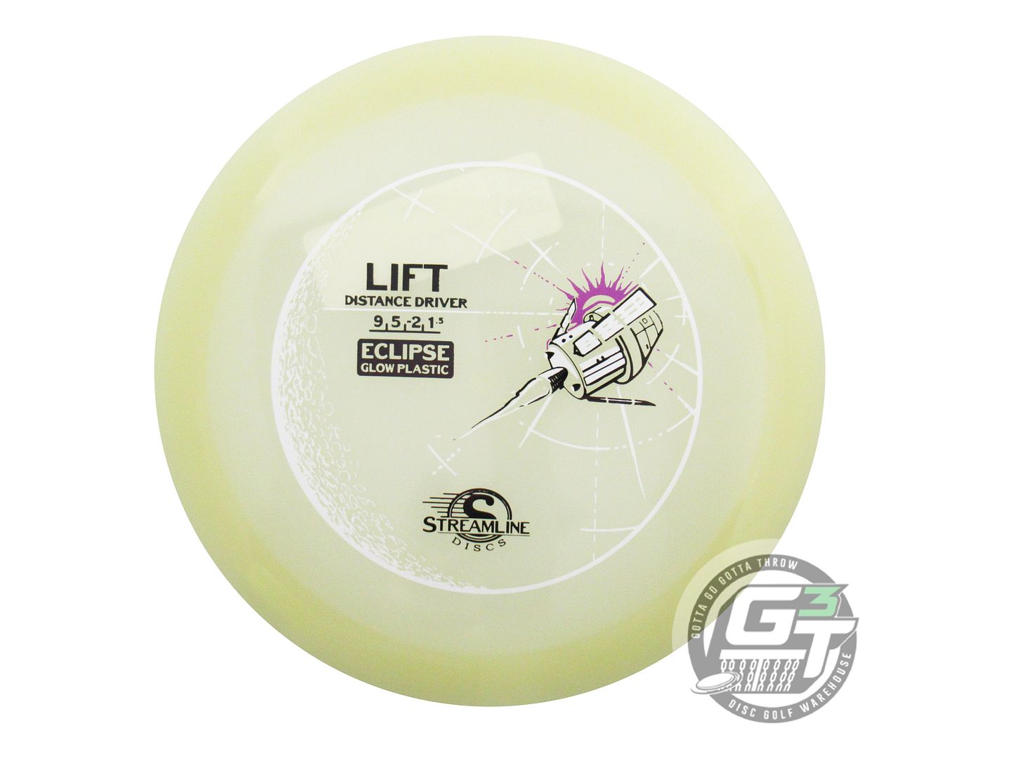 Streamline Eclipse 2.0 Glow Proton Lift Distance Driver Golf Disc (Individually Listed)