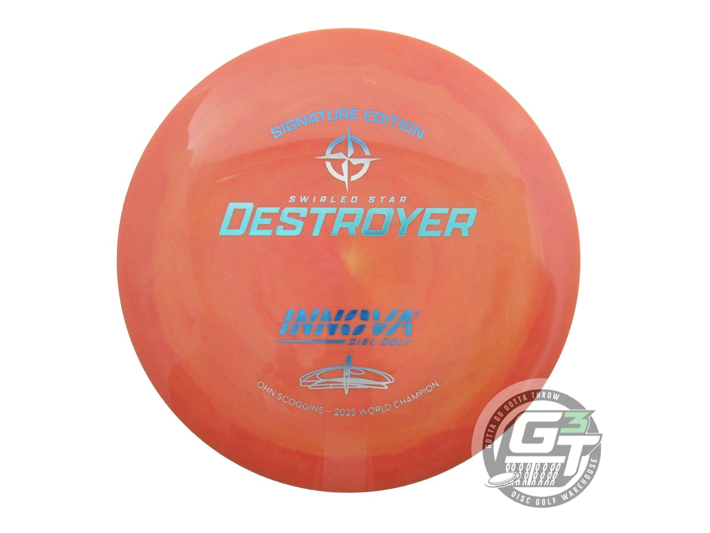 Innova Signature Edition Ohn Scoggins 2025 World Champion Swirled Star Destroyer Distance Driver Golf Disc (Individually Listed)
