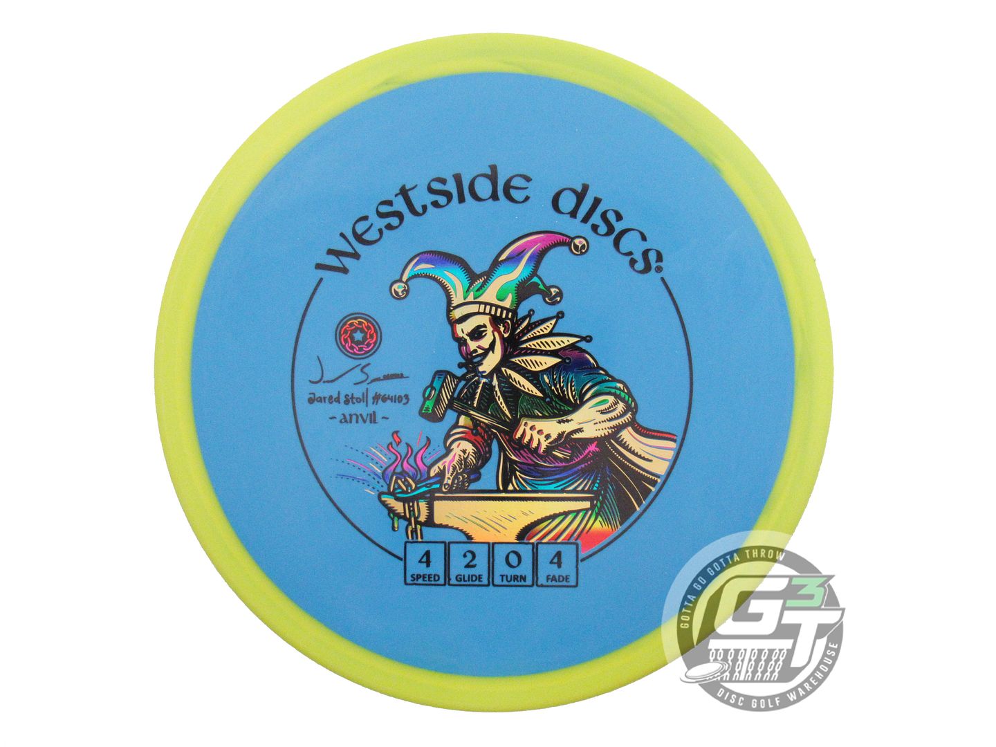 Westside Limited Edition 2026 Team Series Jared Stoll BT Hybrid Orbit Anvil Midrange Golf Disc (Individually Listed)