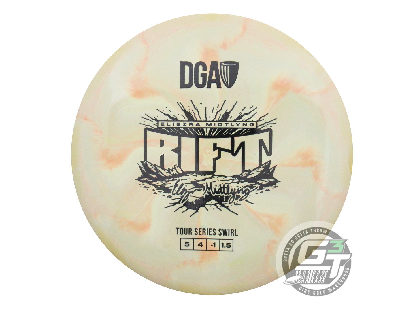 DGA Limited Edition 2026 Tour Series Eliezra Midtlyng Special Blend Rift Midrange Golf Disc (Individually Listed)