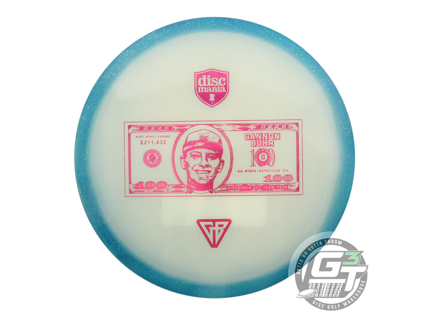 Discmania Limited Edition Ice Age Gannon Buhr 2024 Money Record Horizon Metal Flake C-Line FD3 Fairway Driver Golf Disc (Individually Listed)