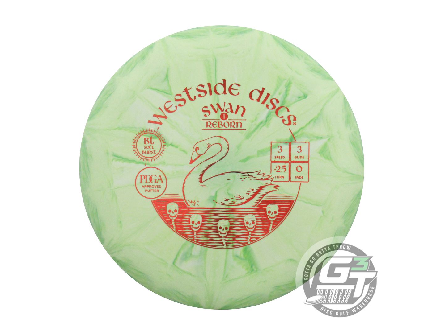 Westside BT Soft Burst Swan 1 Reborn Putter Golf Disc (Individually Listed)