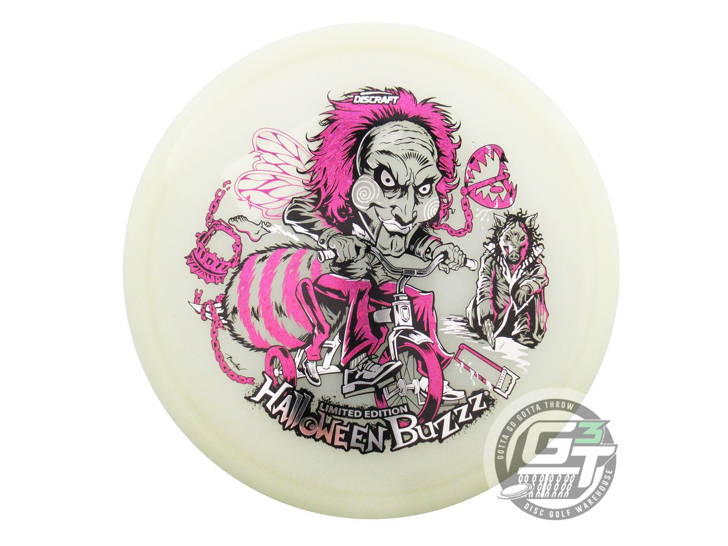 Discraft Limited Edition 2026 Halloween Tri-Foil Mega Glo Z Buzzz Midrange Golf Disc (Individually Listed)