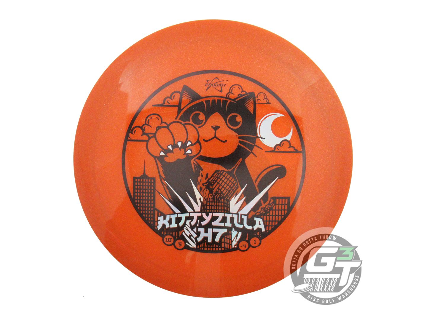 Prodigy Limited Edition Kittyzilla Returns Stamp Glimmer 750 Series H7 Hybrid Fairway Driver Golf Disc (Individually Listed)