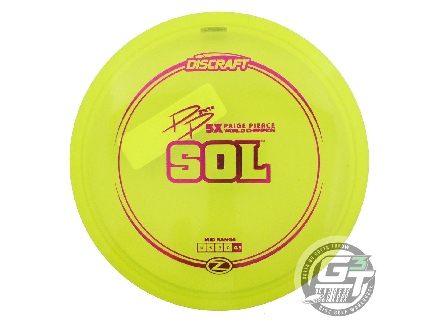 Discraft Elite Z Sol [Paige Pierce 5X] Midrange Golf Disc (Individually Listed)