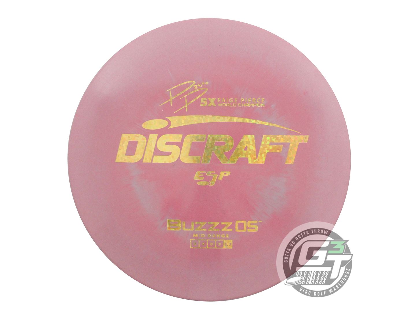 Discraft ESP Buzzz OS [Paige Pierce 5X] Midrange Golf Disc (Individually Listed)
