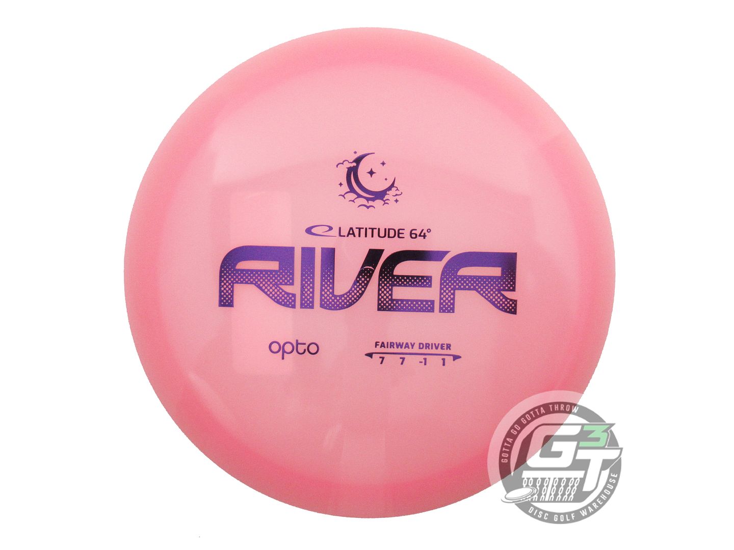 Latitude 64 Moonshine Glow Opto Sapphire Distance Driver Golf Disc (Individually Listed)