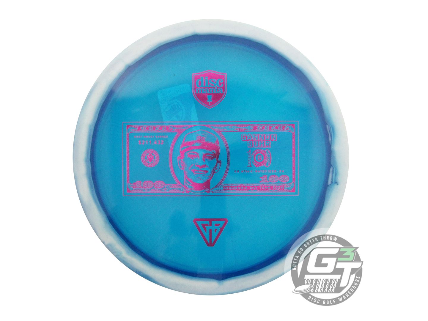 Discmania Limited Edition Ice Age Gannon Buhr 2024 Money Record Horizon Metal Flake C-Line FD3 Fairway Driver Golf Disc (Individually Listed)