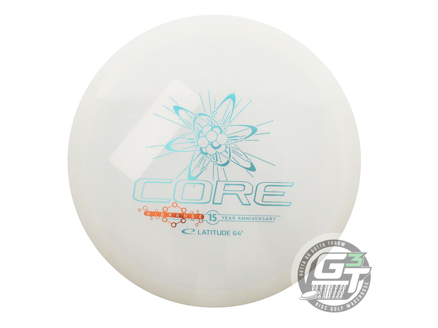 Latitude Limited Edition 15th Anniversary 64 Opto Ice Core Midrange Golf Disc (Individually Listed)