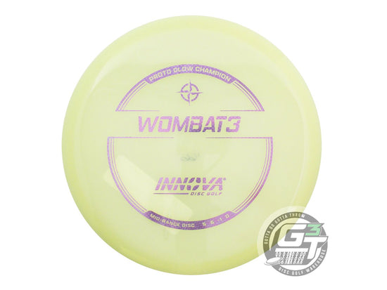 Innova Proto Glow Champion Wombat3 Midrange Golf Disc (Individually Listed)
