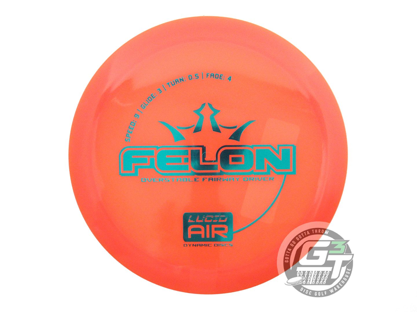 Dynamic Discs Lucid AIR Felon Fairway Driver Golf Disc (Individually Listed)