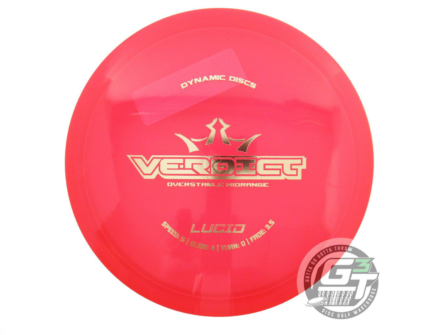 Dynamic Discs Lucid Verdict Midrange Golf Disc (Individually Listed)