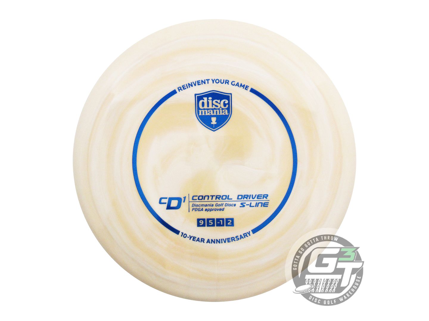 Discmania Limited Edition 10-Year Anniversary Golden Swirl S-Line CD1 Control Driver Distance Driver Golf Disc (Individually Listed)