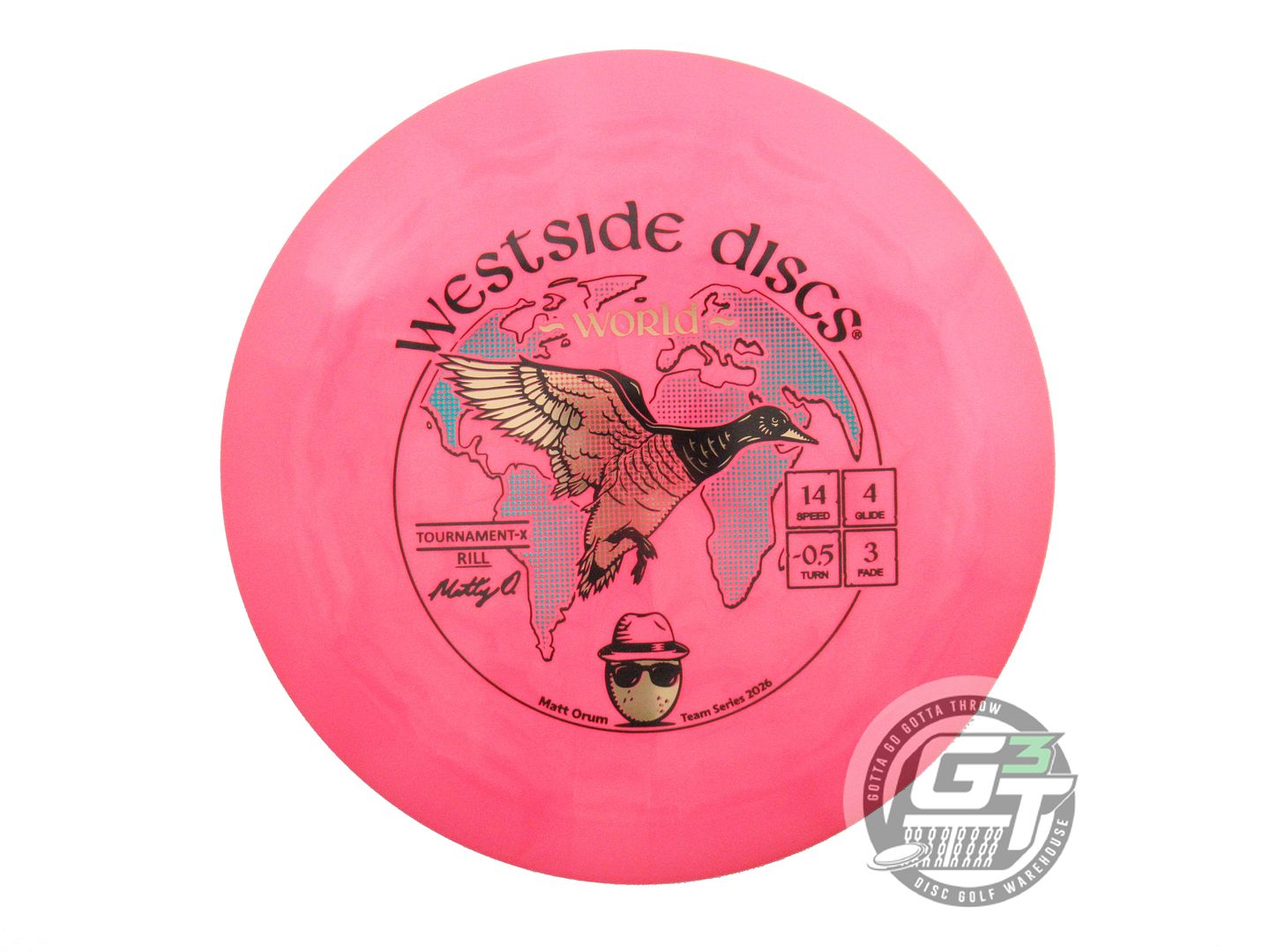 Westside Limited Edition 2026 Team Series Matt Orum Tournament-X Rill World Distance Driver Golf Disc (Individually Listed)