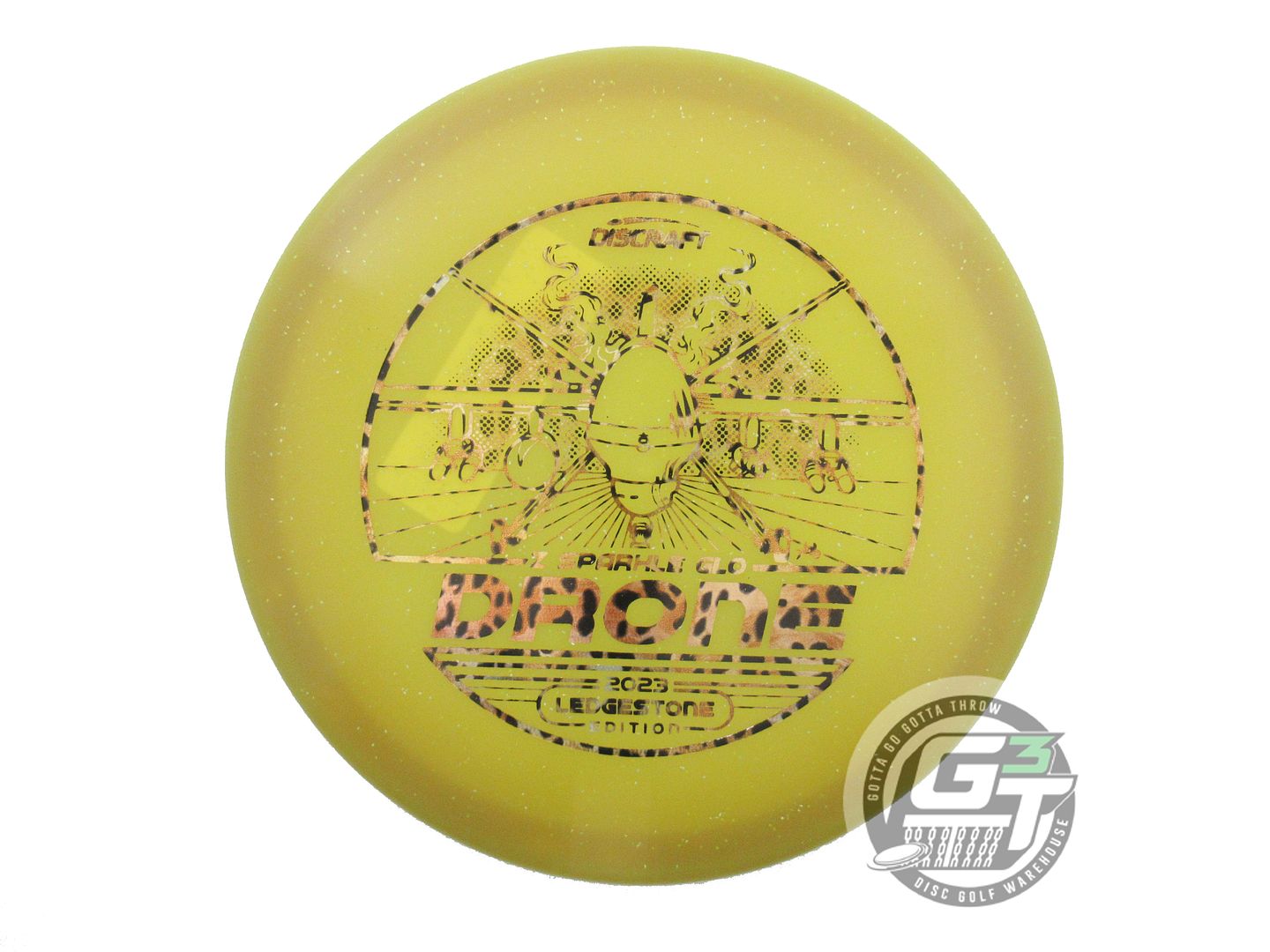 Discraft Limited Edition 2023 Ledgestone Open Tour Series Glo Sparkle Elite Z Drone Midrange Golf Disc (Individually Listed)