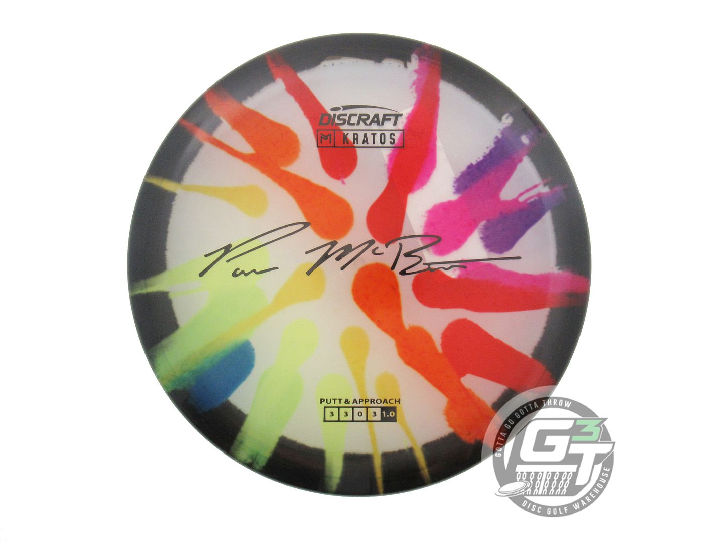 Discraft Paul McBeth Signature Fly Dye Elite Z Kratos Putter Golf Disc (Individually Listed)