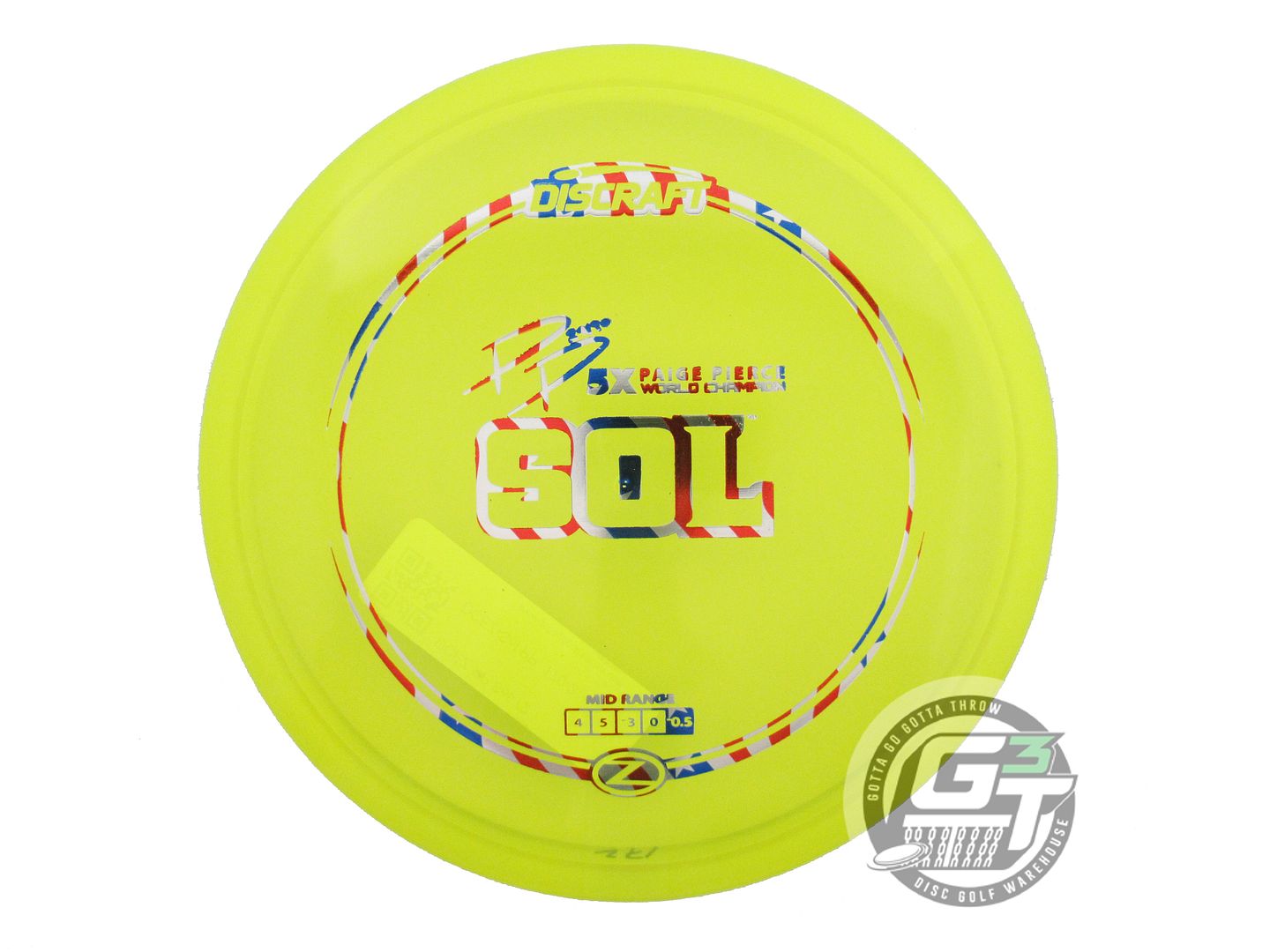 Discraft Elite Z Sol [Paige Pierce 5X] Midrange Golf Disc (Individually Listed)