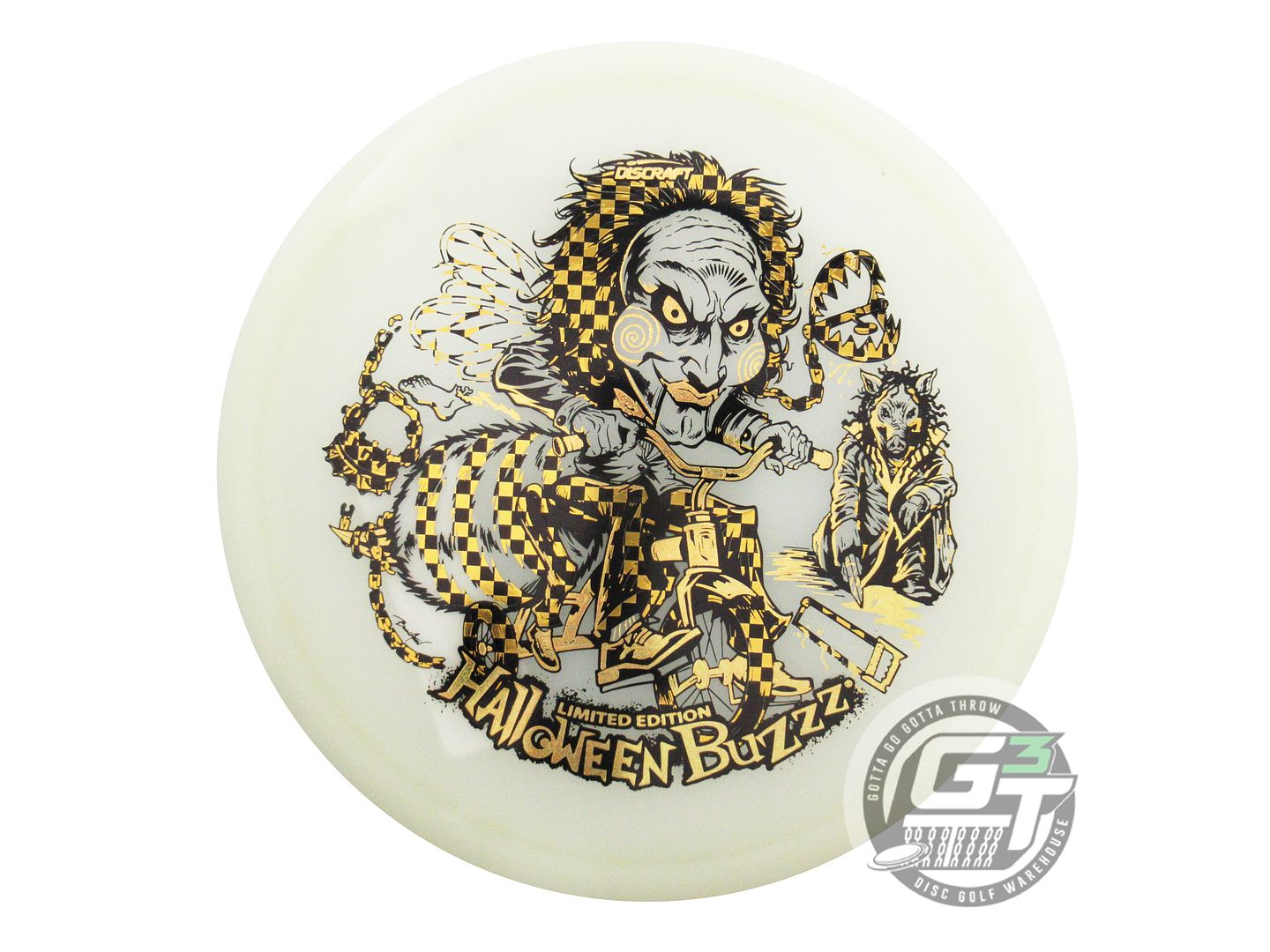 Discraft Limited Edition 2026 Halloween Tri-Foil Mega Glo Z Buzzz Midrange Golf Disc (Individually Listed)