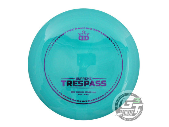 Dynamic Discs Supreme Trespass Distance Driver Golf Disc (Individually Listed)